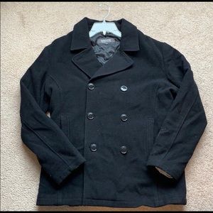 Kenneth Cole double breasted wool pea coat